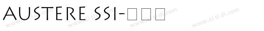 Austere SSi字体转换